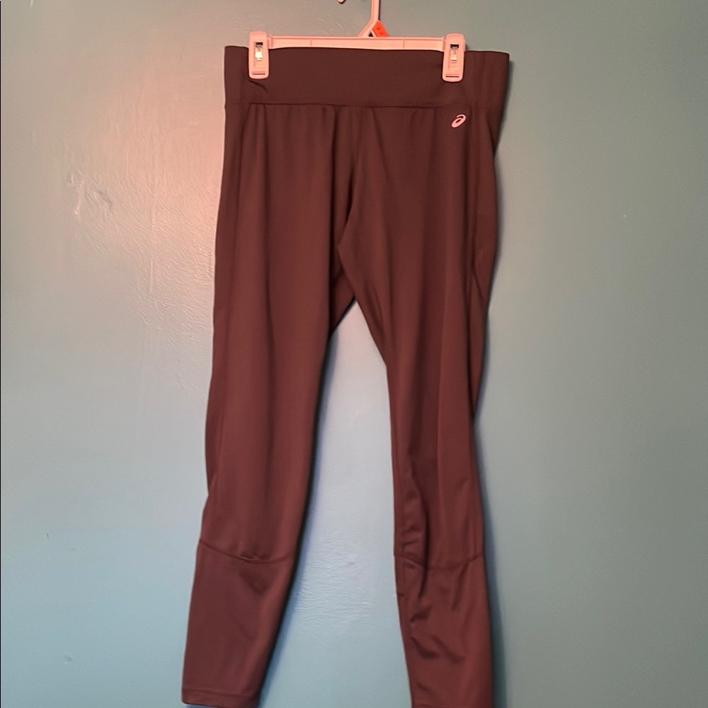 Asics Black Leggings Stretchy Form-Fitting Bottoms